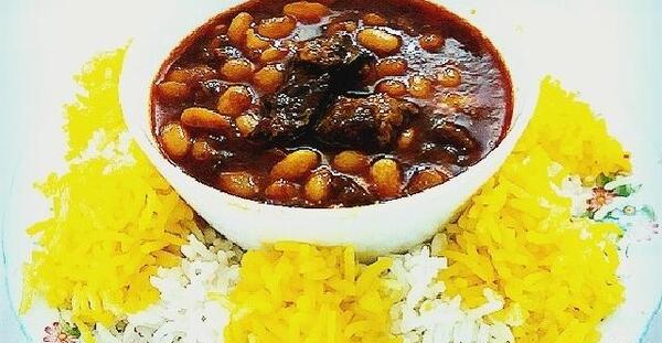 عکس آبگوشت لوبیا