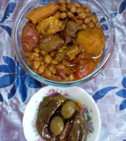 عکس آبگوشت لوبیا