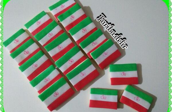 عکس پرچم ایران با ژله