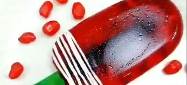 عکس پرچم ایران با ژله