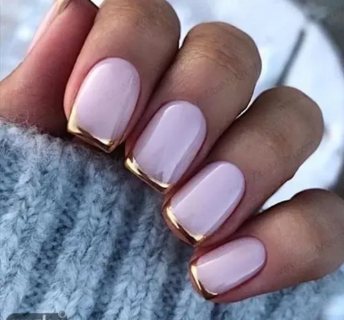 عکس مدل طراحی ناخن با فرنچ
