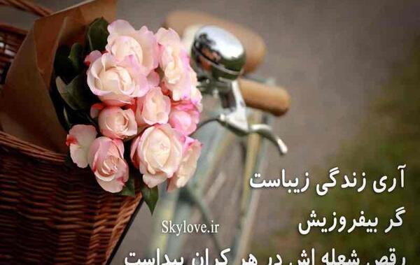 فلسفی عکس نوشته زندگی زیباست