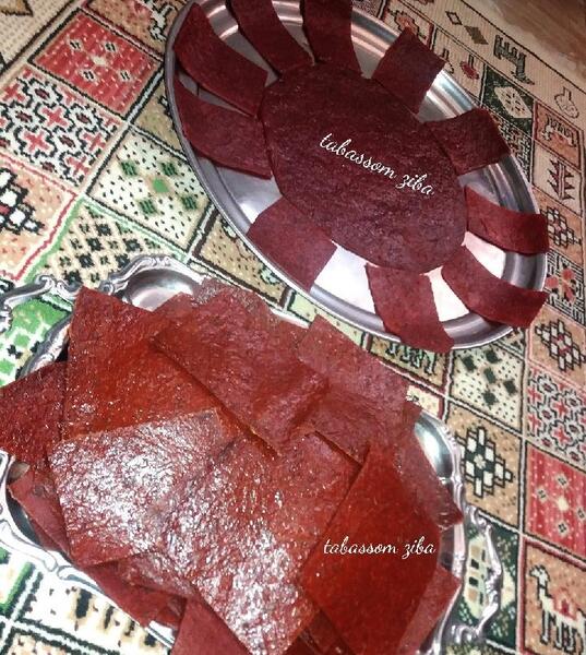 عکس لواشک انار