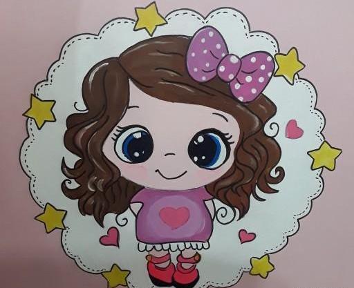 عکس مدل نقاشی عروسکی فانتزی