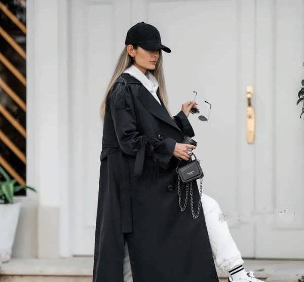 عکس بارانی بلند زنانه