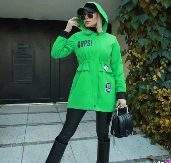 عکس بارانی بلند زنانه