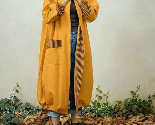 عکس بارانی بلند زنانه