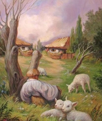 عکس نقاشی طبیعی دختر