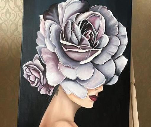 عکس نقاشی طبیعی دختر