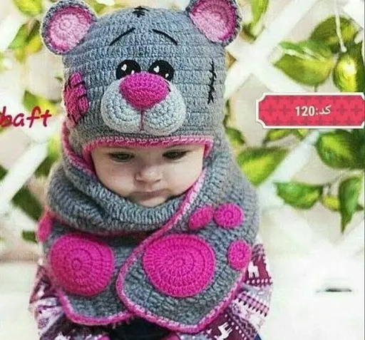 عکس کلاه پشمی بچه گانه