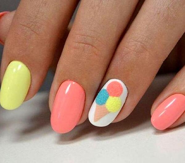 عکس طراحی ناخن تابستانی