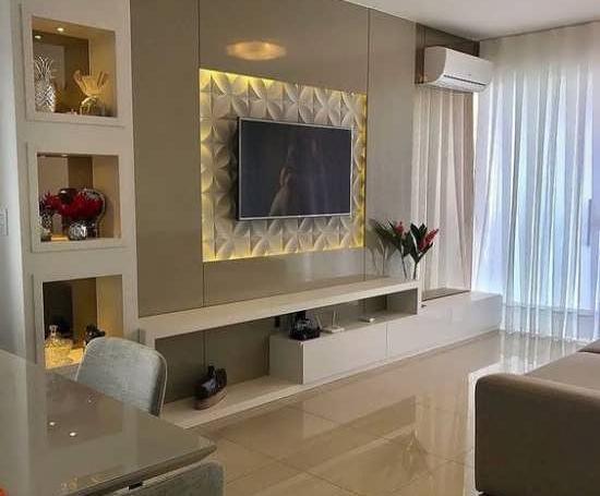 عکس ایده برای تزیین دیوار پشت تلویزیون