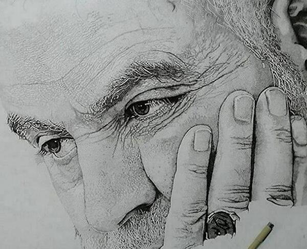 عکس حاج قاسم برای نقاشی