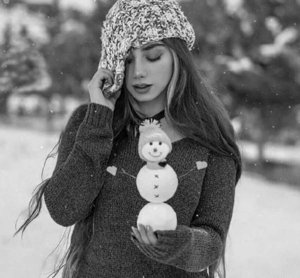 عکس سیاه سفید زنانه