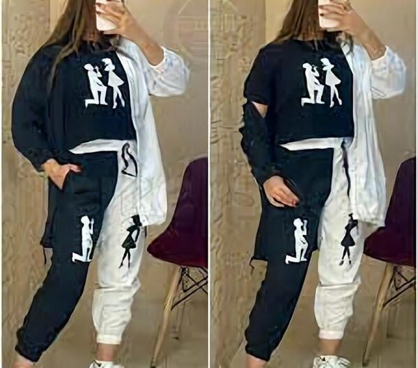 عکس تیشرت و شلوار دخترانه