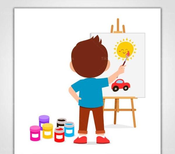 عکس پسر بچه برای نقاشی