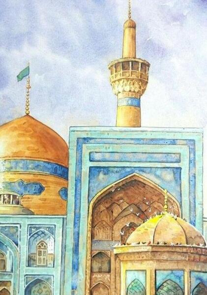 عکس حرم امام حسین برای طراحی