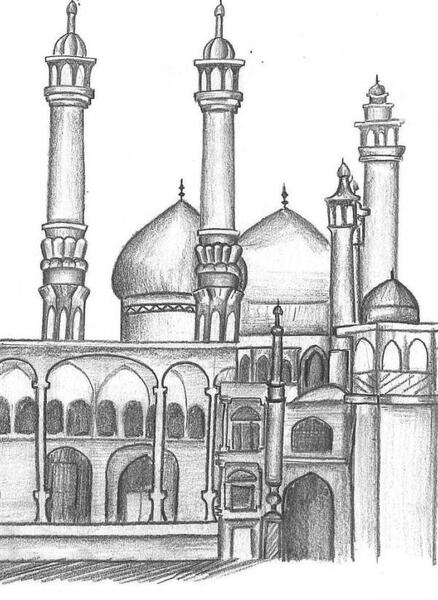 عکس حرم امام حسین برای طراحی