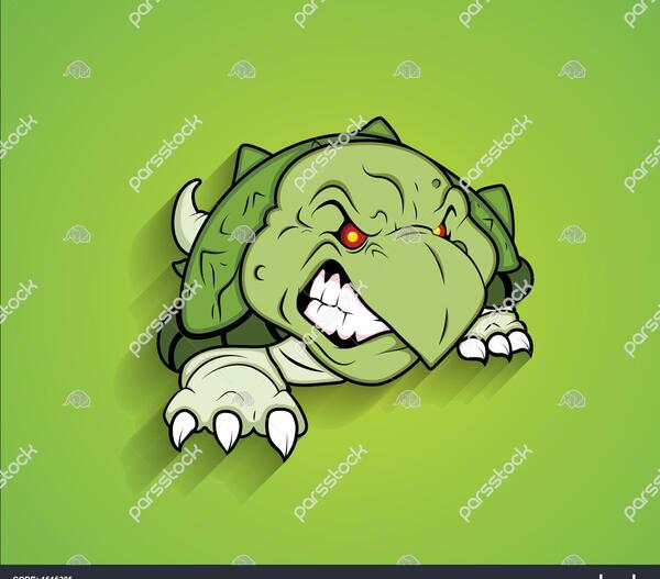 عکس لاک پشت عصبانی
