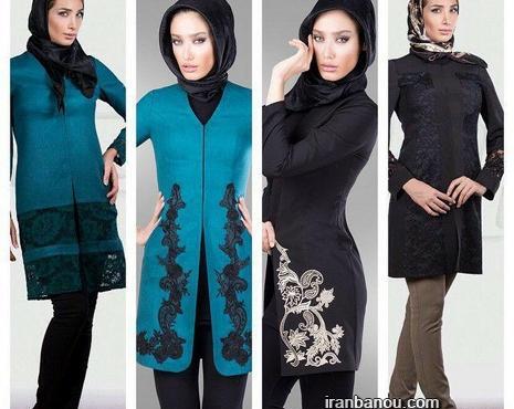عکس مدل مانتو با پارچه نخی ابروبادی