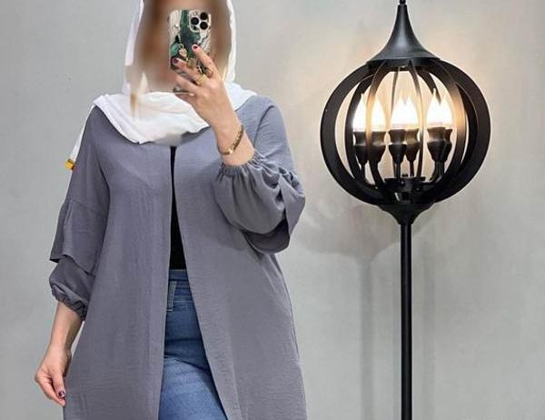 عکس مدل مانتو با پارچه نخی ابروبادی