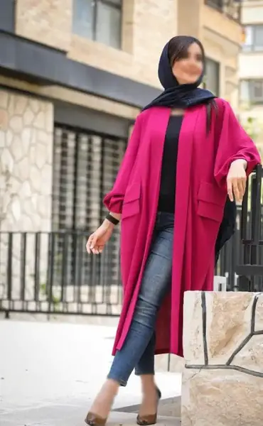 عکس مدل مانتو با پارچه نخی ابروبادی
