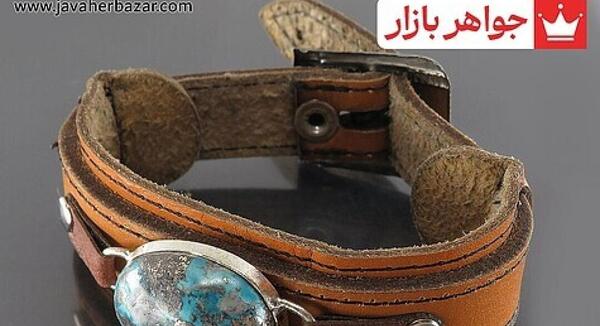 عکس دستبند فیروزه مردانه