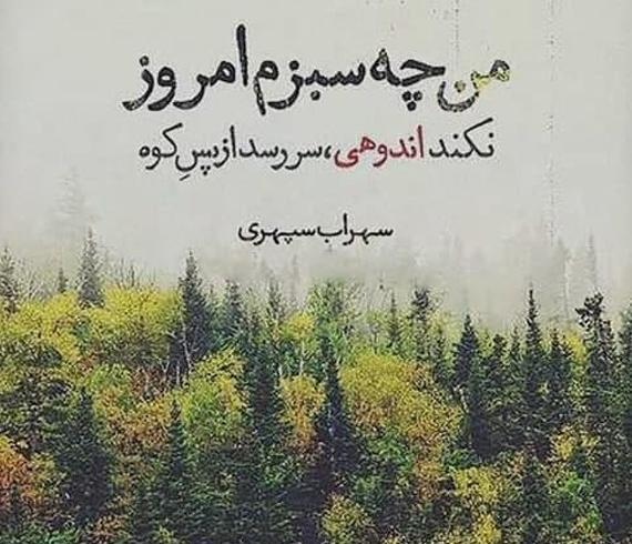 عکس نوشته زیبا از سهراب سپهری