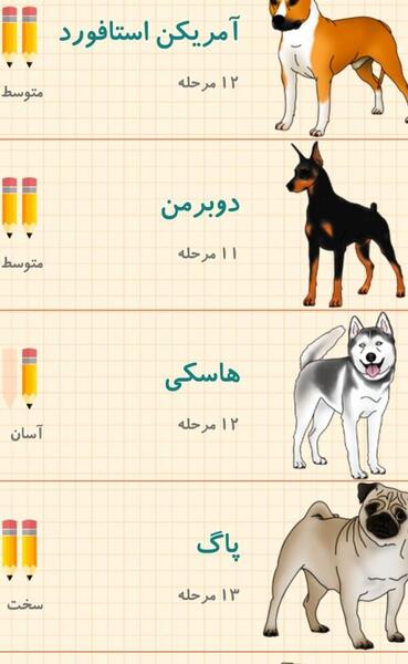 عکس نقاشی ساده ی سگ