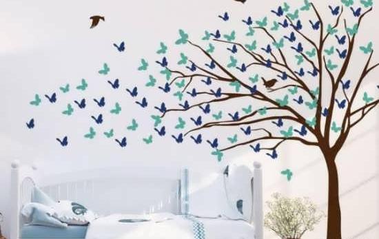 عکس طراحی دیوار اتاق کودک