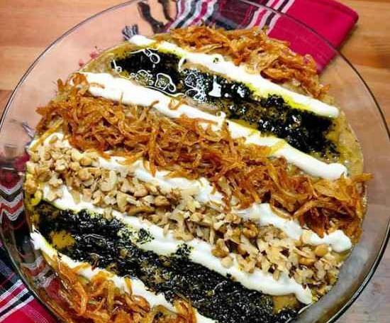 عکس های تزیین حلیم بادمجان