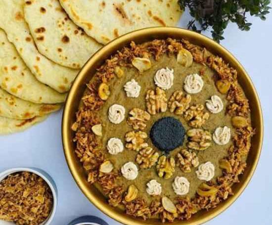 عکس های تزیین حلیم بادمجان