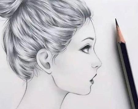 عکس دختر نقاشی شده رنگی