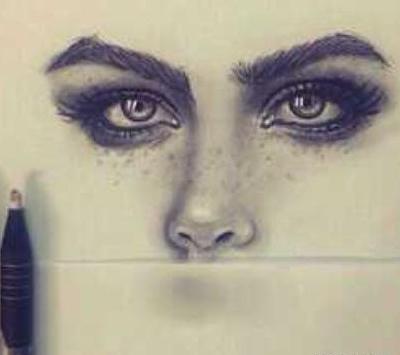 عکس دختر نقاشی شده رنگی