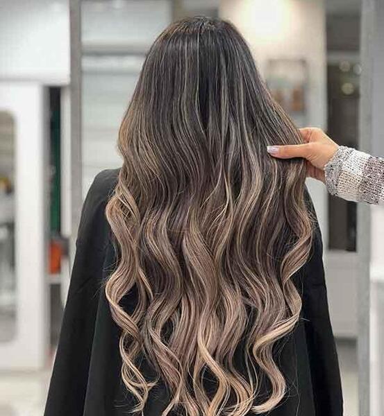 عکس رنگ مو لایت یخی