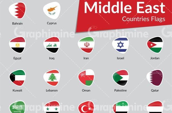 عکس پرچم خاورمیانه