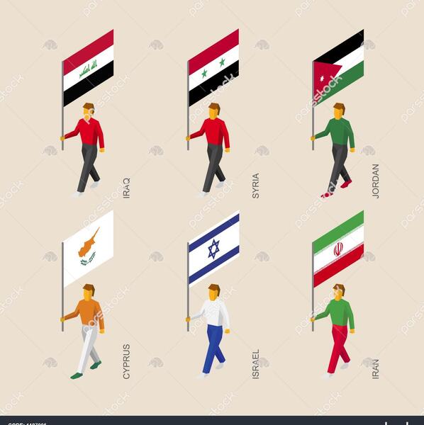 عکس پرچم خاورمیانه