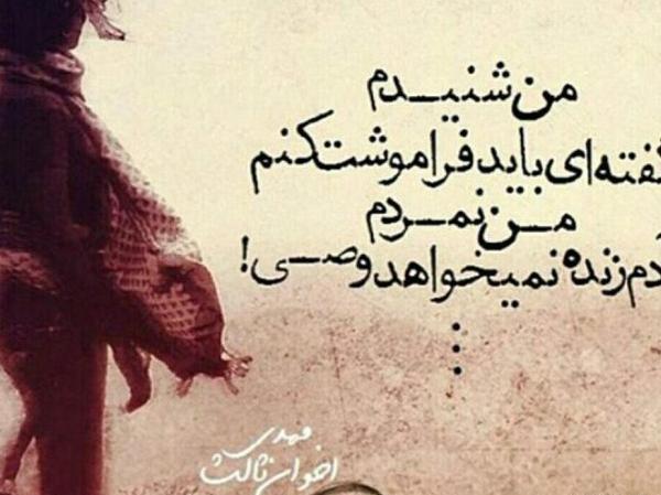 عکس نوشته های زیبا از مهدی اخوان ثالث
