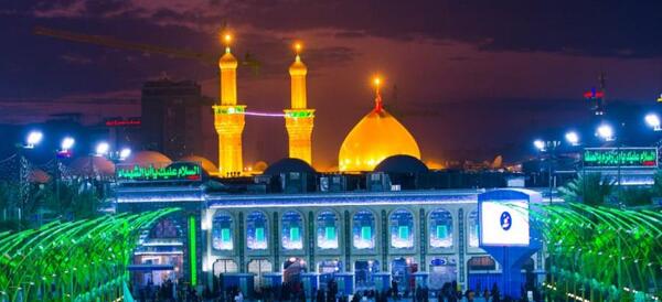 عکس حرم امام حسین با شعر