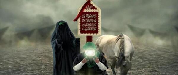عکس حرم امام حسین با شعر