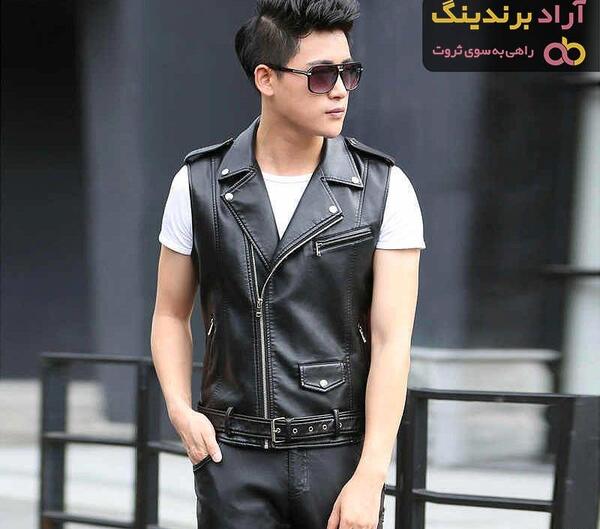 عکس جلیقه چرم مردانه