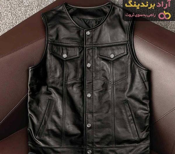 عکس جلیقه چرم مردانه