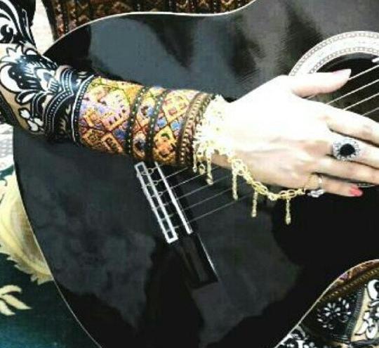 عکس حنا روی دست بلوچی