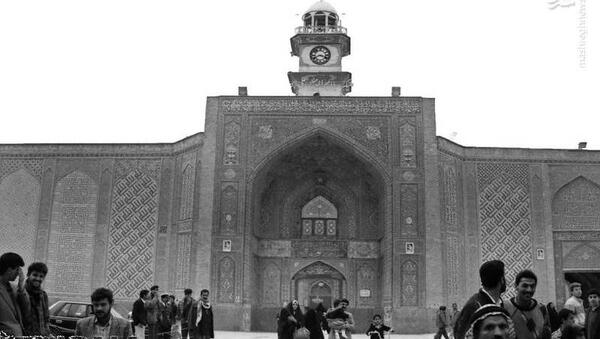 عکس سیاه و سفید از حرم امام رضا