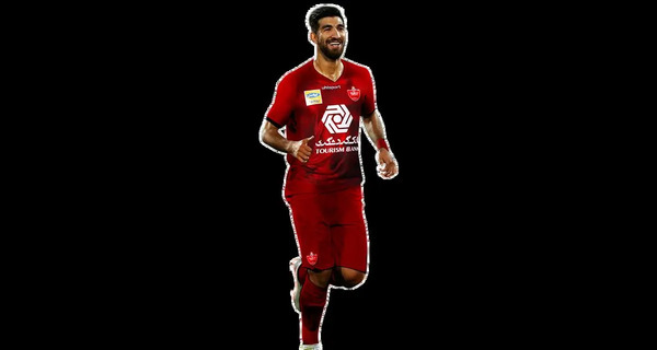 عکس شهریار مغانلو با لباس پرسپولیس