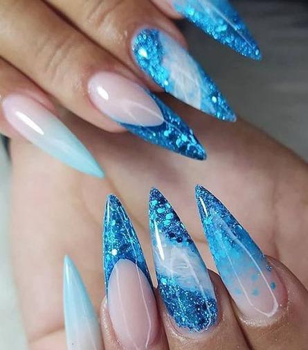 عکس کاشت ناخن قالبی