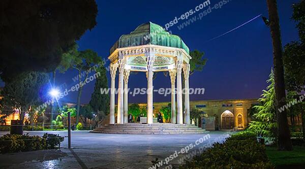 عکس آرامگاه حافظ شیرازی با کیفیت بالا