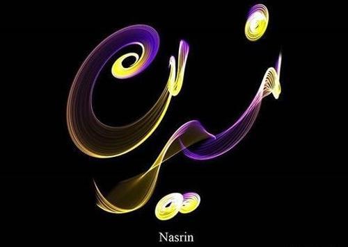 عکس نوشته ن مثل نسرین