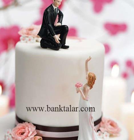 عکس عروس و داماد برای روی کیک