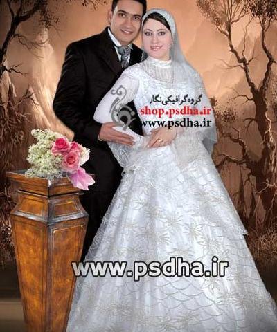 عکس عروس و داماد برای روی کیک